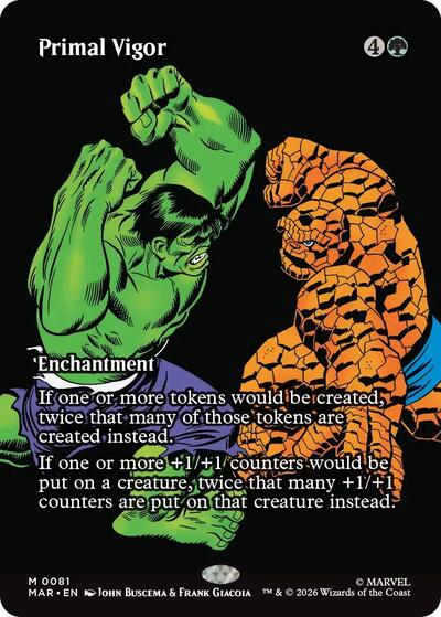 Primal Vigor (Borderless) (Marvel Eternal-Legal) Near Mint