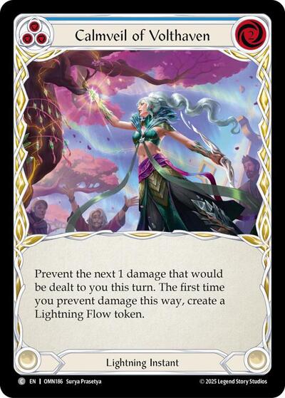 Calmveil Of Volthaven (Blue) (Omens of the Third Age) Near Mint Foil