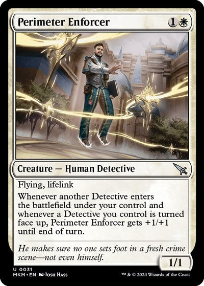 Perimeter Enforcer (Murders at Karlov Manor) Near Mint Foil