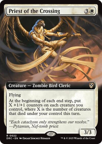 Priest of the Crossing (Extended Art) (Commander: Aetherdrift) Near Mint