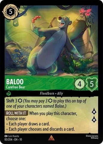 Baloo - Carefree Bear (Whispers in the Well) Near Mint Cold Foil