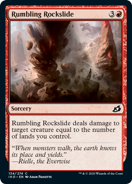 Rumbling Rockslide (Ikoria: Lair of Behemoths) Near Mint Foil