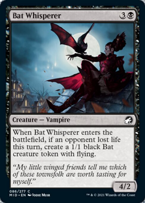 Bat Whisperer (Innistrad: Midnight Hunt) Near Mint Foil