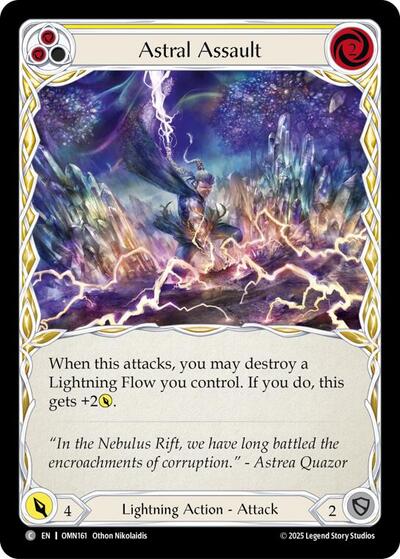 Astral Assault (Yellow) (Omens of the Third Age) Near Mint Foil