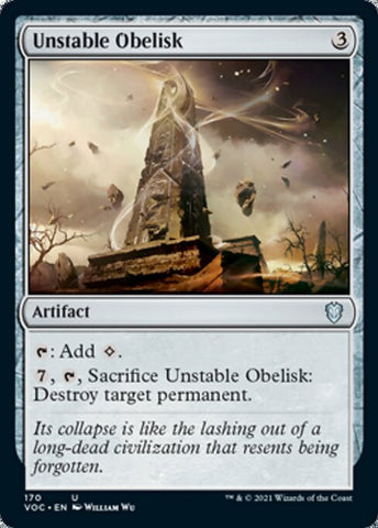 Unstable Obelisk (Commander 2021 Crimson Vow) Near Mint