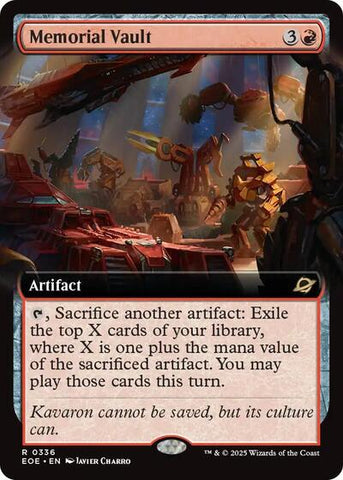 Memorial Vault (Extended Art) (Edge of Eternities) Near Mint