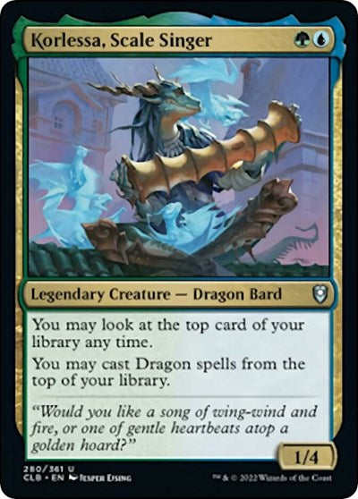 Korlessa, Scale Singer (Commander Legends: Battle for Baldur's Gate) Near Mint Foil