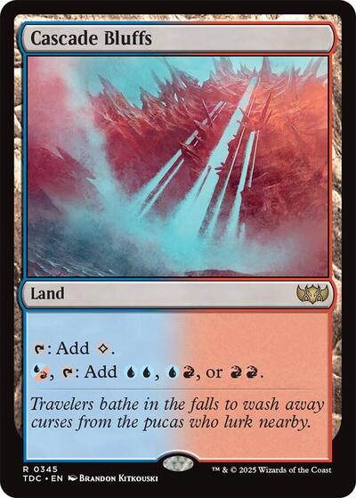 Cascade Bluffs (Commander: Tarkir: Dragonstorm) Near Mint
