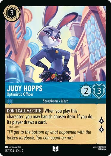 Judy Hopps - Optimistic Officer (Fabled) Near Mint Cold Foil