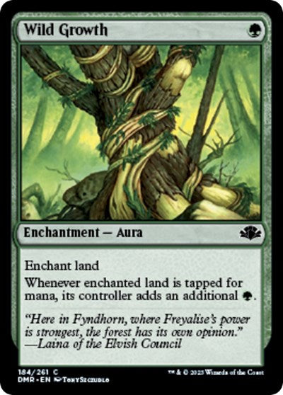 Wild Growth (Dominaria Remastered) Light Play Foil