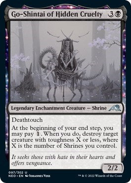 Go-Shintai of Hidden Cruelty (Kamigawa: Neon Dynasty) Near Mint Foil
