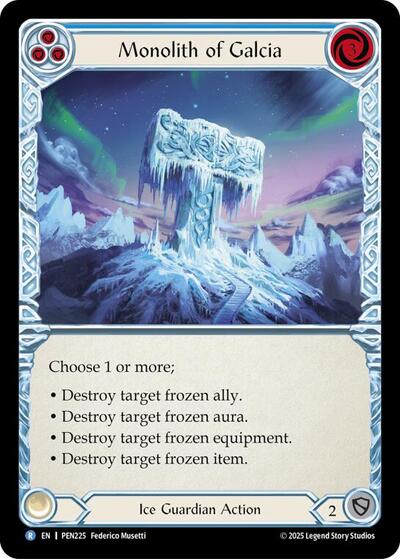 Monolith Of Galcia (Blue) (Compendium of Rathe) Near Mint