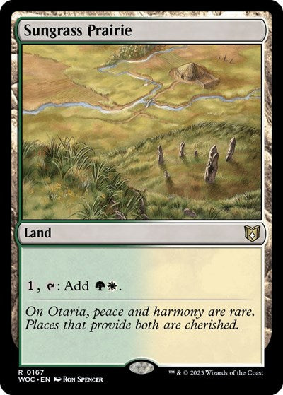 Sungrass Prairie (Commander: Wilds of Eldraine) Near Mint