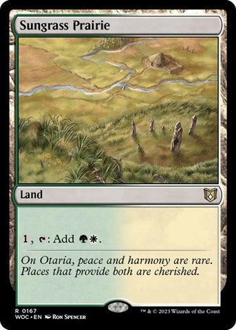 Sungrass Prairie (Commander: Wilds of Eldraine) Near Mint