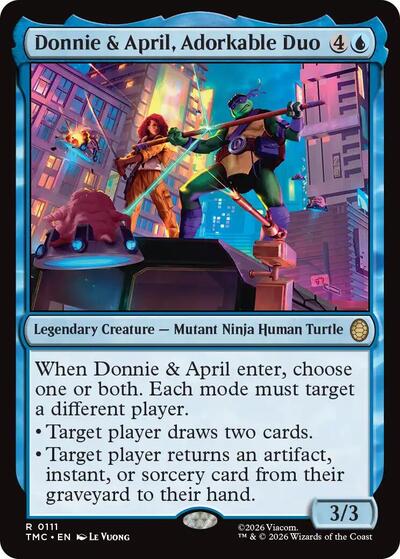 Donnie & April, Adorkable Duo (Commander: Teenage Mutant Ninja Turtles) Near Mint