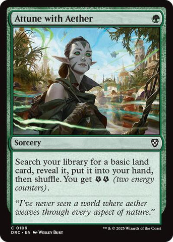 Attune with Aether (Commander: Aetherdrift) Near Mint