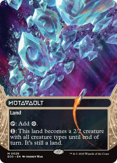 Mutavault (0028) (Borderless) (Stellar Sights) Near Mint Foil