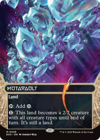 Mutavault (0028) (Borderless) (Stellar Sights) Near Mint Foil