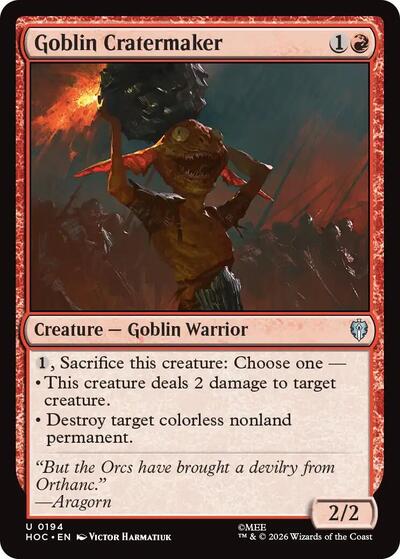 Goblin Cratermaker (The Hobbit: Eternal-Legal) Near Mint