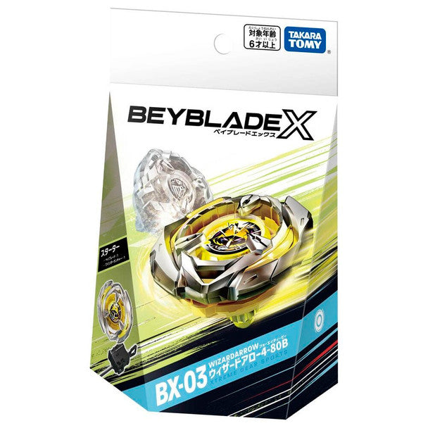 TAKARA TOMY Wizard Arrow 4-80B Beyblade X Starter BX-03