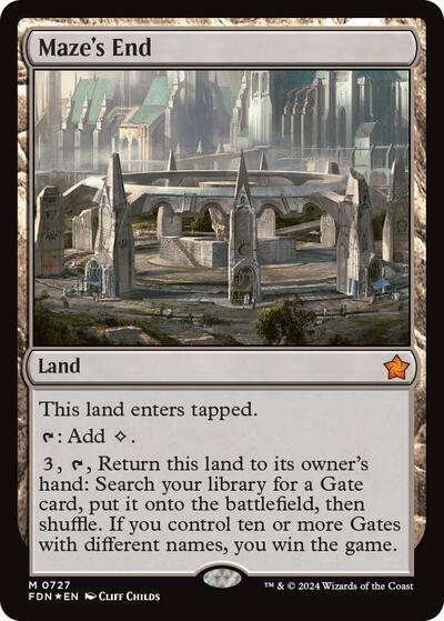 Maze's End (Foundations) Near Mint Foil