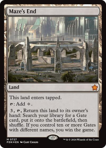 Maze's End (Foundations) Near Mint Foil