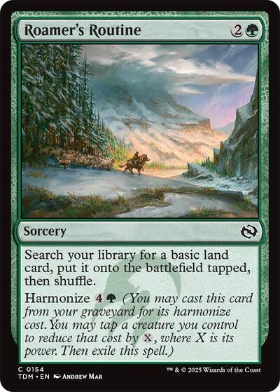 Roamer's Routine (Tarkir: Dragonstorm) Light Play Foil