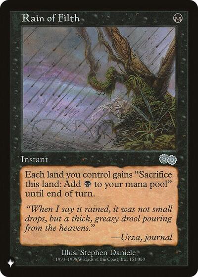 Rain of Filth (The List) Near Mint