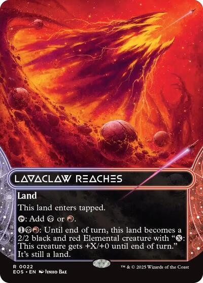 Lavaclaw Reaches (0022) (Borderless) (Stellar Sights) Near Mint