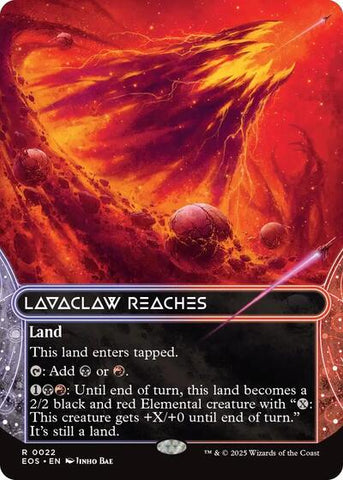Lavaclaw Reaches (0022) (Borderless) (Stellar Sights) Near Mint