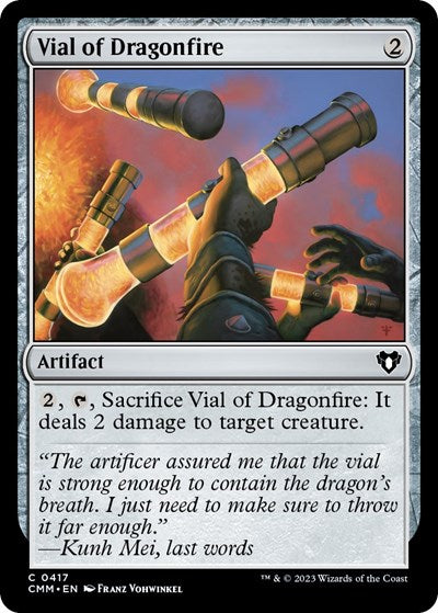 Vial of Dragonfire (Commander Masters) Near Mint Foil