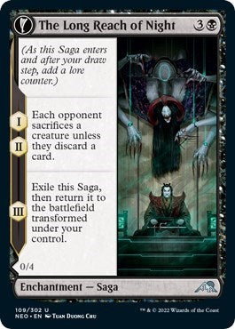 The Long Reach of Night (Kamigawa: Neon Dynasty) Near Mint Foil