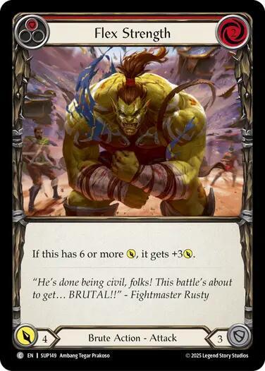Flex Strength (Red) (Super Slam) Near Mint