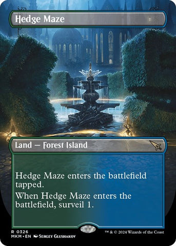 Hedge Maze (Borderless) (Murders at Karlov Manor) Near Mint