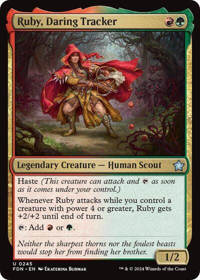 Ruby, Daring Tracker (Foundations) Near Mint