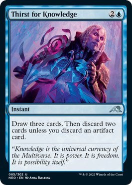 Thirst for Knowledge (Kamigawa: Neon Dynasty) Near Mint Foil
