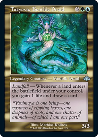Tatyova, Benthic Druid (Retro Frame) (Dominaria Remastered) Near Mint