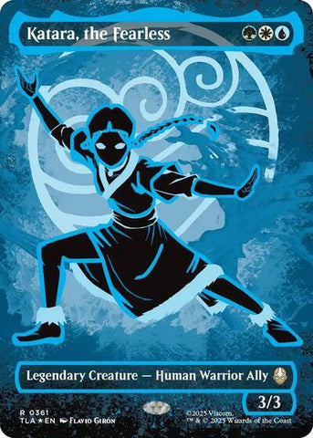 Katara, the Fearless (Borderless) (Neon Ink Foil) (Avatar: The Last Airbender) Near Mint