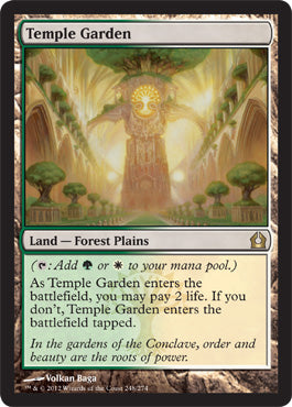 Temple Garden (Return to Ravnica) Medium Play