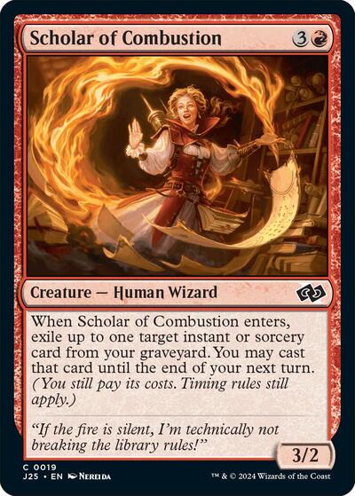 Scholar of Combustion (Foundations Jumpstart) Near Mint