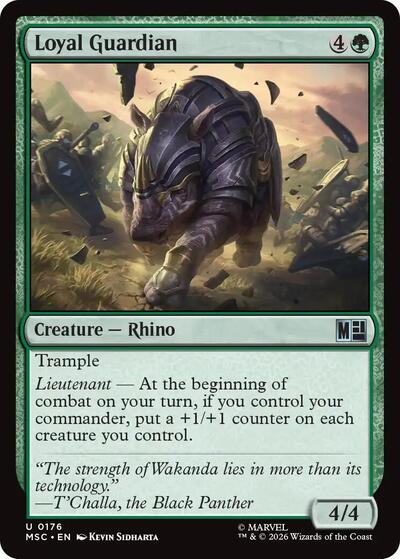 Loyal Guardian (Surge Foil) (Commander: Marvel Super Heroes) Near Mint Foil