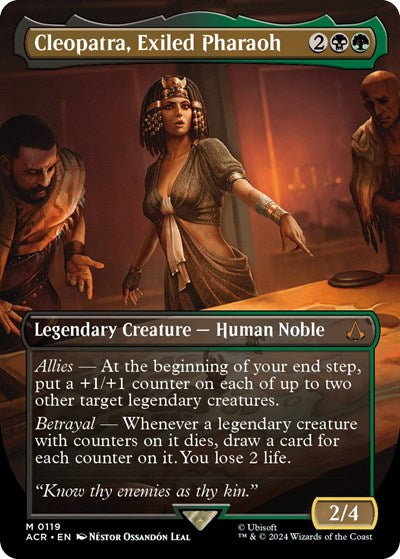 Cleopatra, Exiled Pharaoh (Borderless) (Universes Beyond: Assassin's Creed) Near Mint