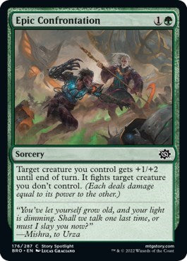 Epic Confrontation (The Brothers' War) Light Play Foil