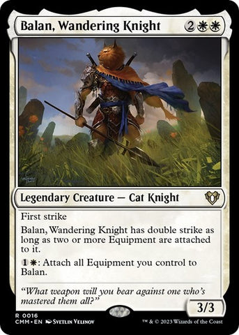 Balan, Wandering Knight (Commander Masters) Near Mint Foil