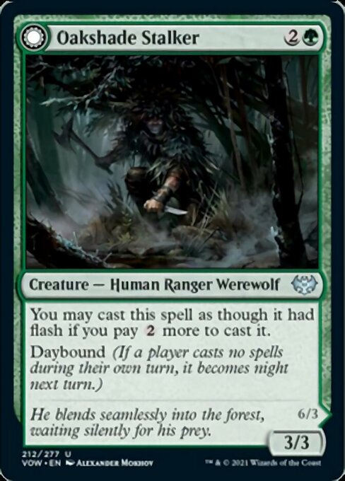 Oakshade Stalker / Moonlit Ambusher (Innistrad: Crimson Vow) Near Mint