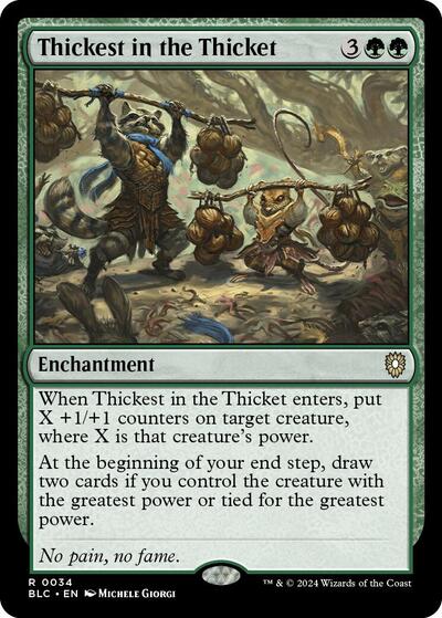 Thickest in the Thicket (Commander: Bloomburrow) Near Mint