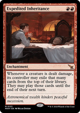 Expedited Inheritance (Murders at Karlov Manor) Near Mint Foil