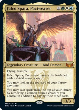 Falco Spara, Pactweaver (Streets of New Capenna) Near Mint Foil