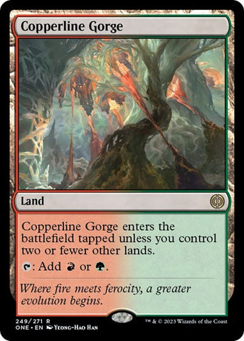 Copperline Gorge (Phyrexia: All Will Be One) Near Mint