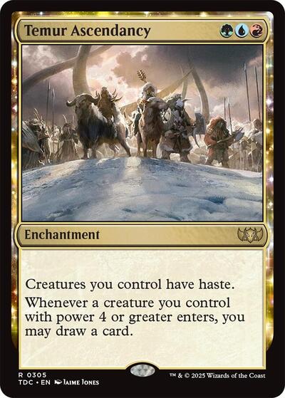 Temur Ascendancy (Commander: Tarkir: Dragonstorm) Near Mint